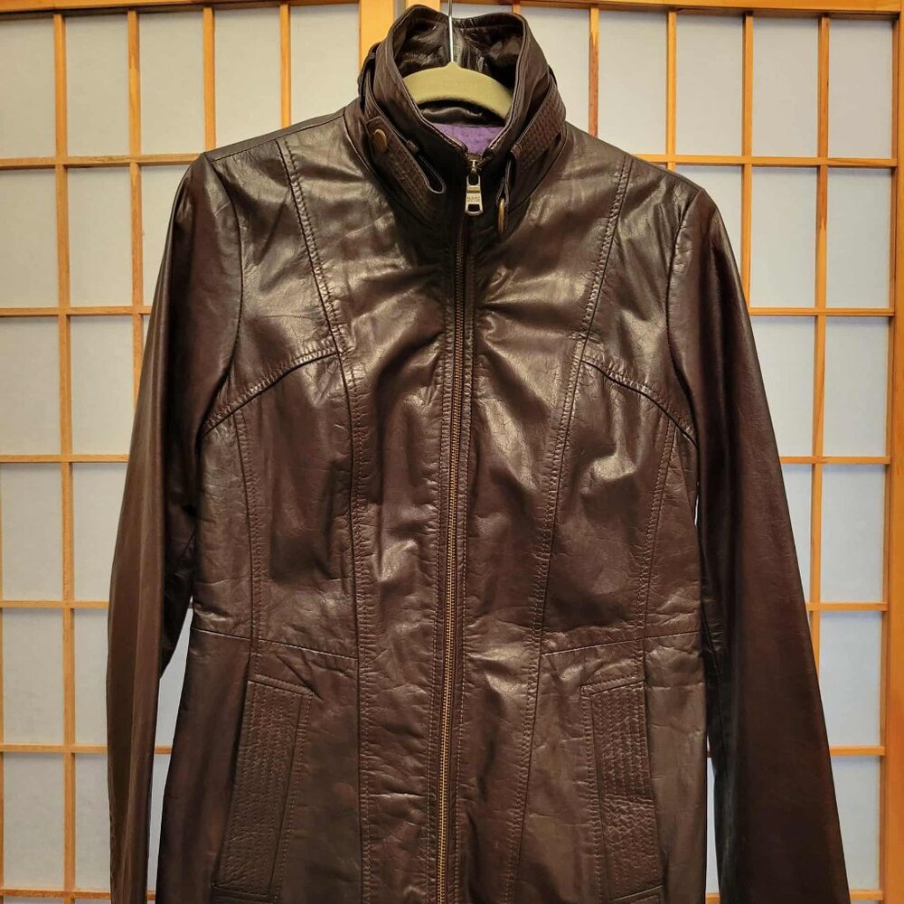 Marc New York Brown Leather Jacket
